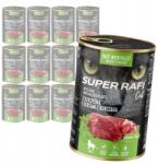 RAFI Cat 12x400g Nedves macskaeledel vadhússal és csirkeszívvel