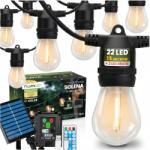 Lumileds Napelemes kerti fényfüzér 22 LED-es erkély lámpa Terasz 15m Távirányító (606840 lampki solarne żarówki do altany taras)