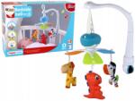 LEAN Toys Akkumulátoros Kiságy Körhinta Hangok Kék 3 Plüss Lean Toys (16236)