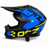 Fixato Casca Moto/Enduro FIXATO, Interior Confortabil, Ventilatie Multipla, Albastru cu Verde, XL 60-61cm (gm-enduro-2-albastru-XL)