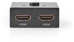 NEDIS Switch HDMI bidirectional, intrare HDMI - 2X HDMI iesire, 4K60Hz, antracit, Nedis (VSWI3482AT)