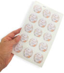  Matrica - Esküvői köszönettel - Mézes 15db/lap - papelito