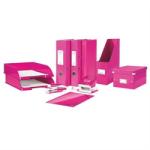 Leitz Wow caiet mecanic 4 inele 40 mm A4 roz (42420023)