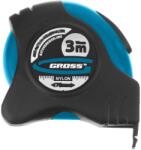 GROSS Ruletă Gross - Schlagfest, 3 m x 19 mm, capăt magnetic cauciucat (31111)