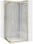 Rea Cabina de dus patrata cu usi glisante auriu Rea City 90x90 cm (5902557396573)
