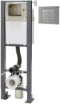 Wirquin Set rezervor WC incastrat cu cadru Wirquin Chrono si clapeta Essentiel crom mat (50950054)