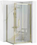 Rea Cabina de dus dreptunghiulara cu usi pliabile auriu Rea Rapid Fold 100x90 cm (5902557395927)