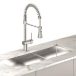 Inter Ceramic Baterie bucatarie cu dus extractibil Inter Ceramic finisaj crom lucios (7561017C NEW)