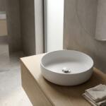 Rune Ventil ceramic lavoar push open Rune Elli alb cu preaplin (5940541330639)