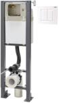 Wirquin Set rezervor WC incastrat cu cadru Wirquin Chrono si clapeta Essentiel alb lucios (50950055)