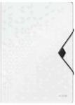 Leitz Wow mapa cu elastic A4 alb (45990001)