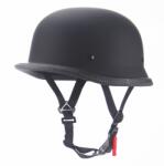 Fixato Casca Moto/Scuter FIXATO Retro German, Interior Confortabil, Prindere rapida, Negru Mat, L 59-60cm (retro-2-negru-mat-L)