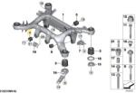 Original Bmw Bucsa suport grup spre fata ORIGINAL BMW 33316860421 (33 31 6 860 421)