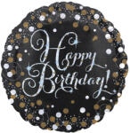 Boldog Születésnapot Happy Birthday Gold fólia lufi 43 cm