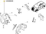 Original Renault Carenaj, pasaj roata ORIGINAL RENAULT 63 84 000 04R (63 84 000 04R)