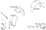 Original Bmw Carenaj roata fata dreapta partea anterioara ORIGINAL BMW 51777059376 (51 77 7 059 376)