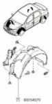 Original Renault Carenaj, pasaj roata ORIGINAL RENAULT 60 01 549 270 (60 01 549 270)