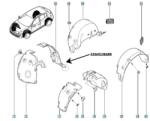 Original Renault Carenaj, pasaj roata ORIGINAL RENAULT 63 84 528 68R (63 84 528 68R)