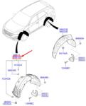 Original Hyundai / Kia Carenaj roata fata dreapta ORIGINAL HYUNDAI / KIA 86812D7000 (86812-D7000)