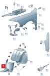 Original Vw Group Carenaj, pasaj roata ORIGINAL VW GROUP 1Z0809954C (1Z0809954C)
