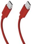 SBS USB-C - USB-C kábel, 1.5m, piros (TECABLETISSUETCCR) (TECABLETISSUETCCR)
