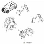 Original Renault Carenaj, pasaj roata ORIGINAL RENAULT 8200735438 (8200735438)