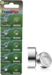 PoundMax AG0 / LR521 alkáli gombelem, 1, 5 V, 10 db-os csomag