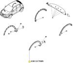 Original Renault latire, aripa ORIGINAL RENAULT 63 81 317 88R (63 81 317 88R)