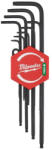 Milwaukee Torx L-alakú kulcs készlet 9 részes T10-T50 4932492693 (4932492693)