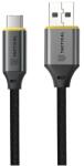 Tactical FAST ROPE Aramid 2.0 adatkábel USB - Type-C 15W 30cm fekete 57983127946 (57983127946)