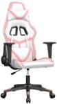 vidaXL Gaming szék, vidaXL, Műbőr, Fehér/Rózsaszín 3143673 (3143673)