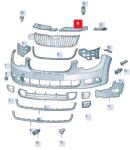 Original Vw Group Elemente decorative/protectie, parte frontala ORIGINAL VW GROUP 3T08070829B9 (3T08070829B9)