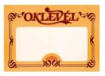  PD B/4 fekvő egyoldalas sárga/barna oklevél (P1020-1101) - pepita