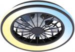 Brilo - Таванен вентилатор VENTURO с LED и възможност за димиране, 24W/230V, 3000-6500K, черен + дистанционно управление (BL2362)