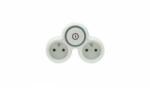Plastrol Two-fold plug-in splitter with/u with switch R-21WS/B W-72002