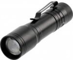 GTV Battery operated LED flashlight 1xAA, 3W, 200lm, 6400K, 250m, IP44, black