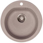 Metalac X Venera E510 Gránit Mosogató, Átmérő: 510 mm, Szifon: 90 mm, Bézs