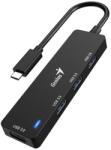 Genius USB Хъб Genius UH-400, 4 в 1, USB Type-A 3.0 (2113120018)