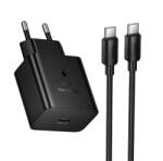 hoco. N77 hálózati töltő Type-C aljzat 45W, PD gyorstöltő + Type-C kábel, FEKETE N77_TYPEC_B (N77_TYPEC_B)