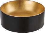 INVENA Keto pultra ültethető mosdó 42 cm, fekete-arany - CE-14-017-C (CE-14-017-C)