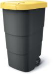 Prosperplast Wheeler 110 l szemetes kuka antracit sárga fedéllel (611193)
