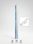  Zuhanyfüggönytartó-rúd - egyenes - állítható/ teleszkópos - fehér - 110-200 cm (77T11020)