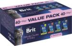 Brit Premium Value Pack for Sterilised Cats - Alutasakos szószos macskatáp (40 x 100 g)