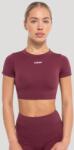 GymBeam Дамски топ Crop Flow Wine S