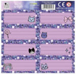 DERFORM Cleo és Frank 8 db-os füzetcímke - Little Star - kétféle (NNZCF47) (NNZCF47) - pepita