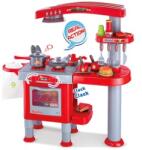  Bucătărie de jucărie cu 33 accesorii - roșie, mare (510400029) Bucatarie copii