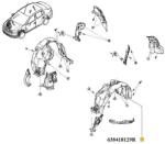Original Renault Carenaj, pasaj roata ORIGINAL RENAULT 638418129R (638418129R)
