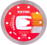 Extol gyémántvágó, ipari korong, TURBO Thin Cut, extra vékony vágás: 1, 4mm vastagság; 125×22, 2mm, száraz és vizes vágásra (8803042)