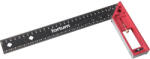 FORTUM asztalos L-derékszög, 300 mm, ALU/Inox, lézer gravírozott, mm beosztás, (4784101) - ezermesterszerszam