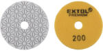 Extol gyémánt csiszolókorong/polírkorong, csempe élcsiszoló, tépőzáras; 100mm, P200, száraz és vizes (8803094) - ezermesterszerszam